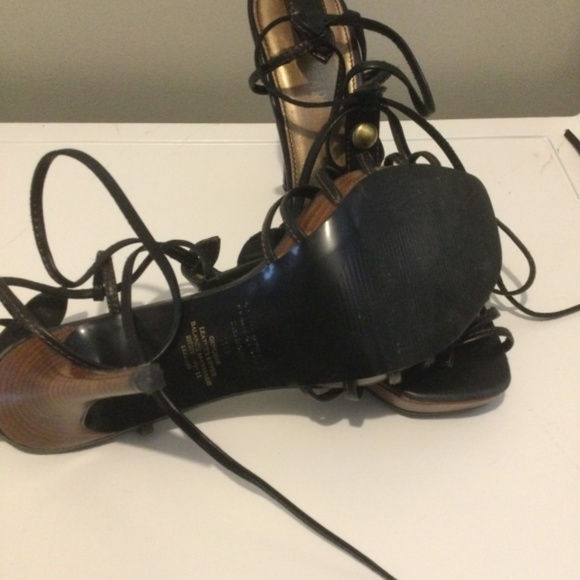 Colin Stuart brown strapy heel - Picture 3 of 3